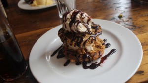 Nation of Shopkeepers Choc Chip Peanut Butter Cookie Tower with Ice-Cream