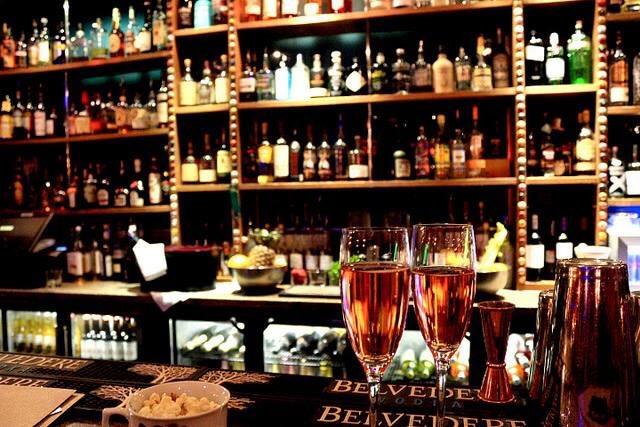 Epernay Champagne Var Leeds Bar Area A picture of the bar area at the Epernay Champagne Bar Leeds.